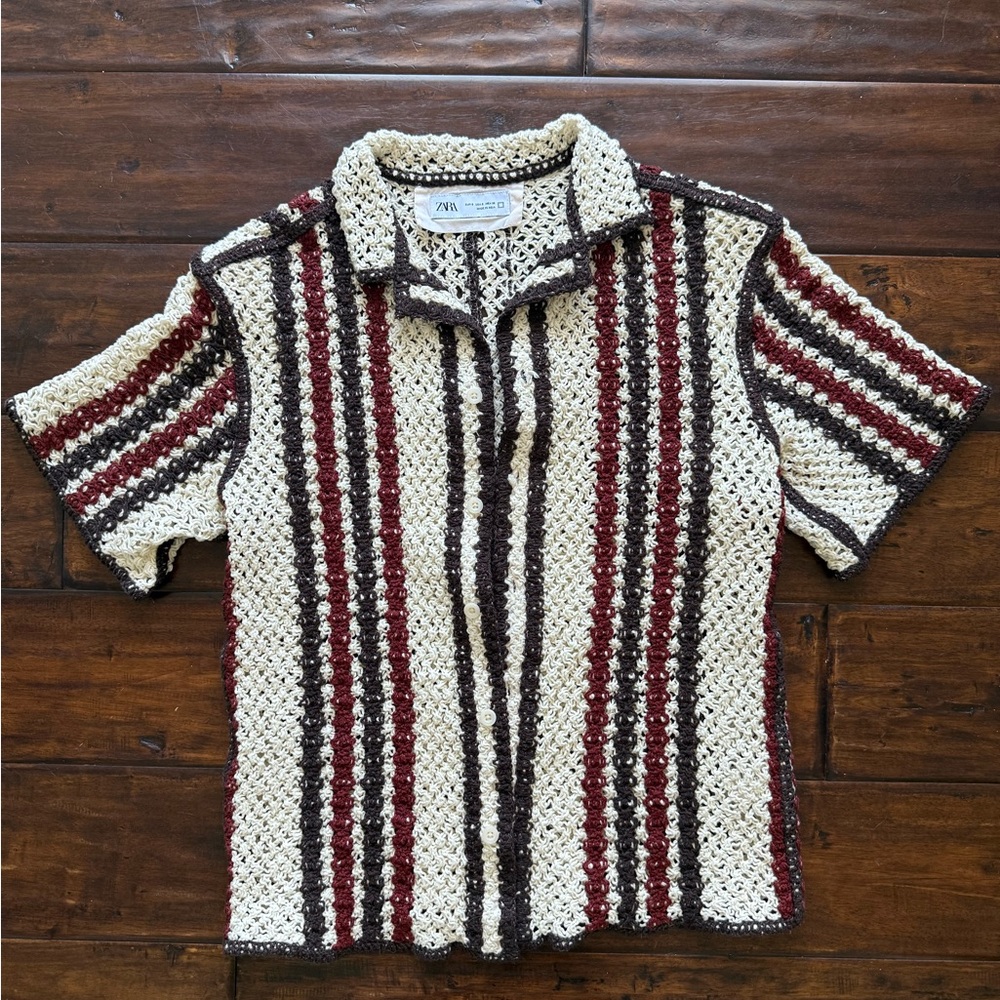 Zara Multicolor Striped Knit Top